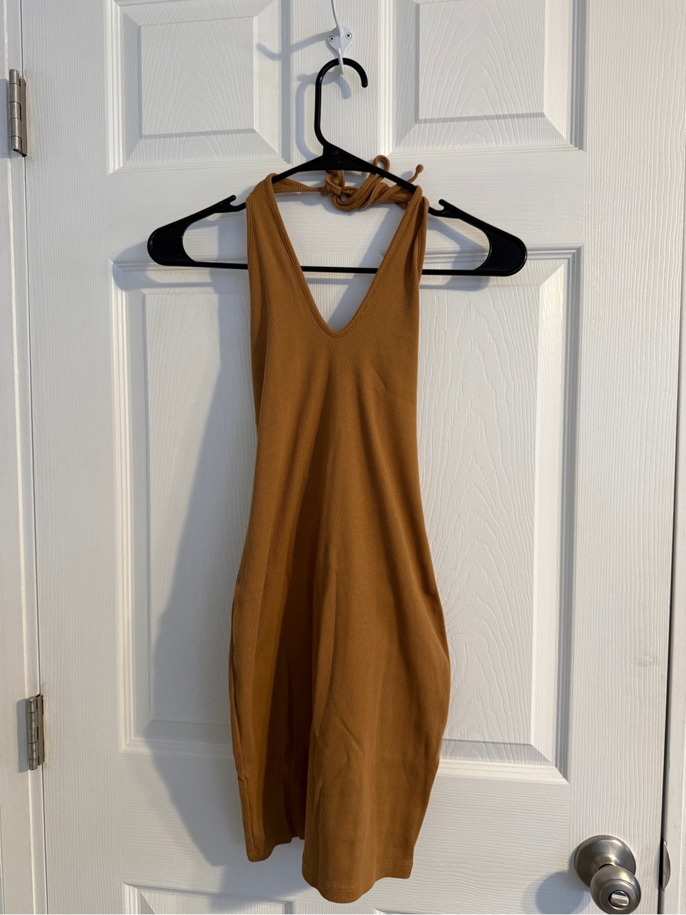 wild fable Sleeveless Halter Mini Dress in Camel